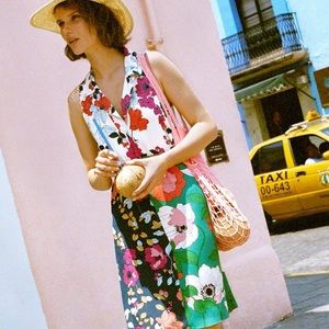 Anthropologie floral block dress